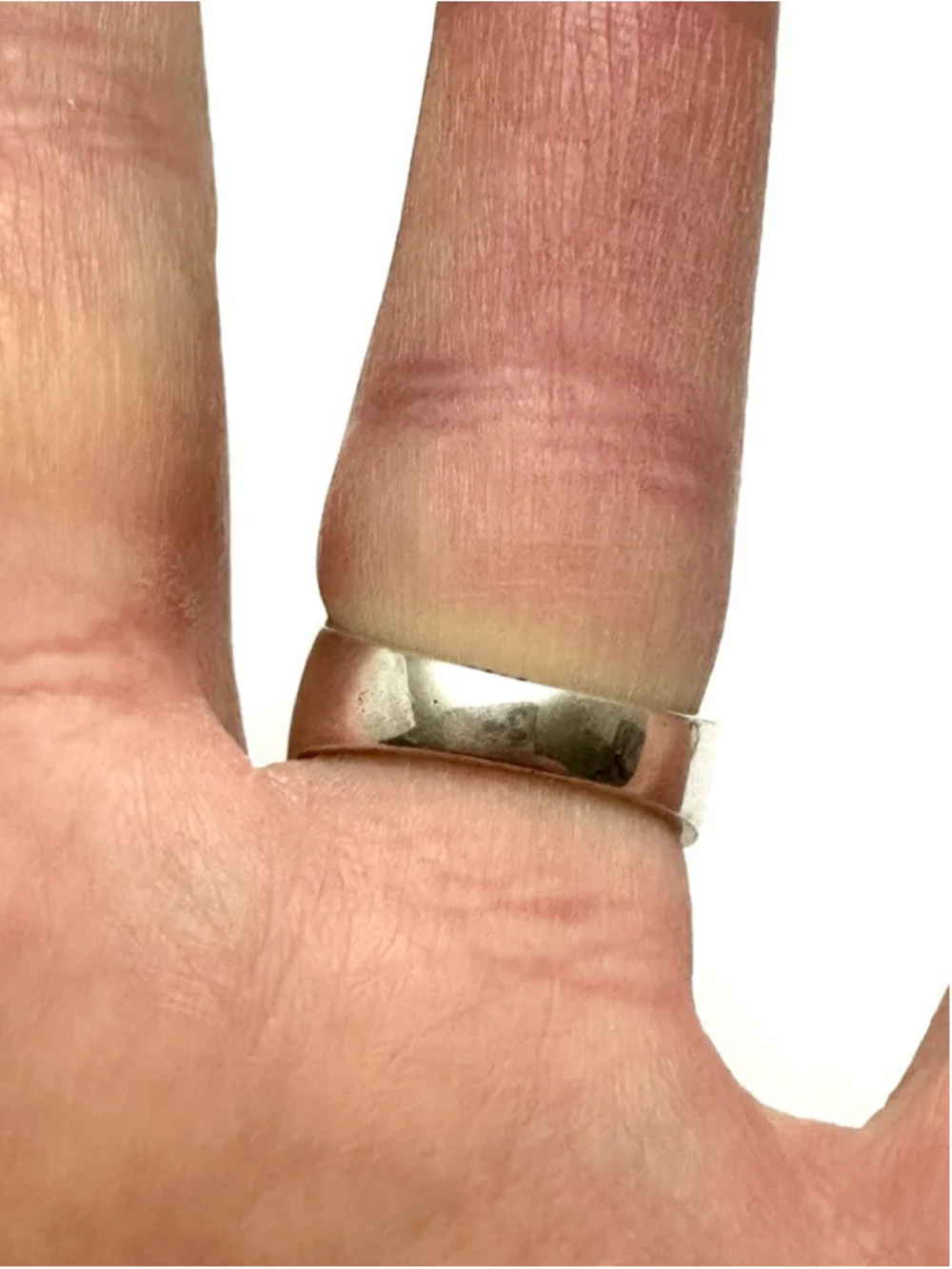 925 Sterling Silver Men’s Ring Size 9.5 Black Inlay Modern Geometric Design